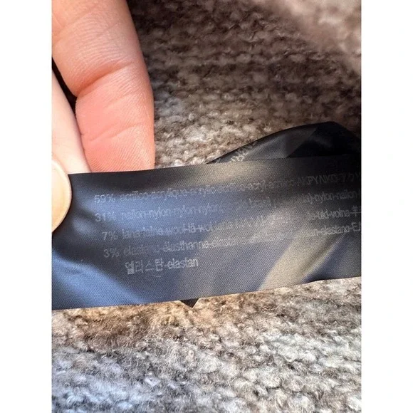 Zara Knit Tunic Chunky Knit Turtle Neck Raglan/Long Sleeve - Picture 5 of 5